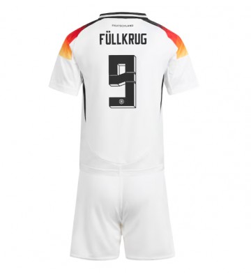 Alemania Niclas Fullkrug #9 Primera Equipación Niños Eurocopa 2024 Manga Corta (+ Pantalones cortos)